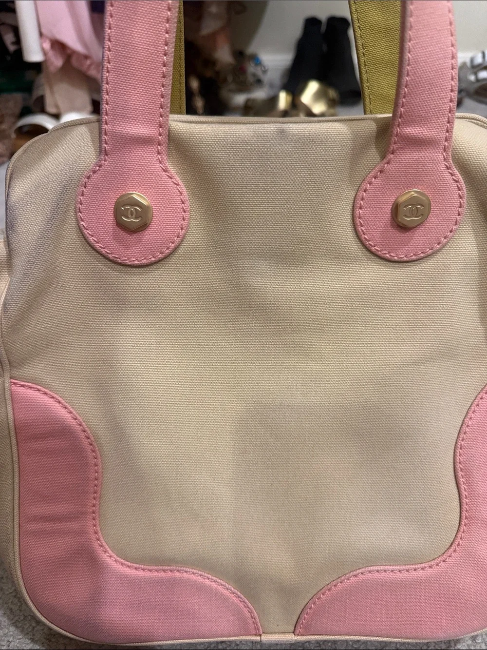 CHANEL canvas tote